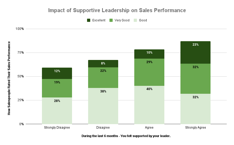 Impact of Supportive Leadership on Sales performance